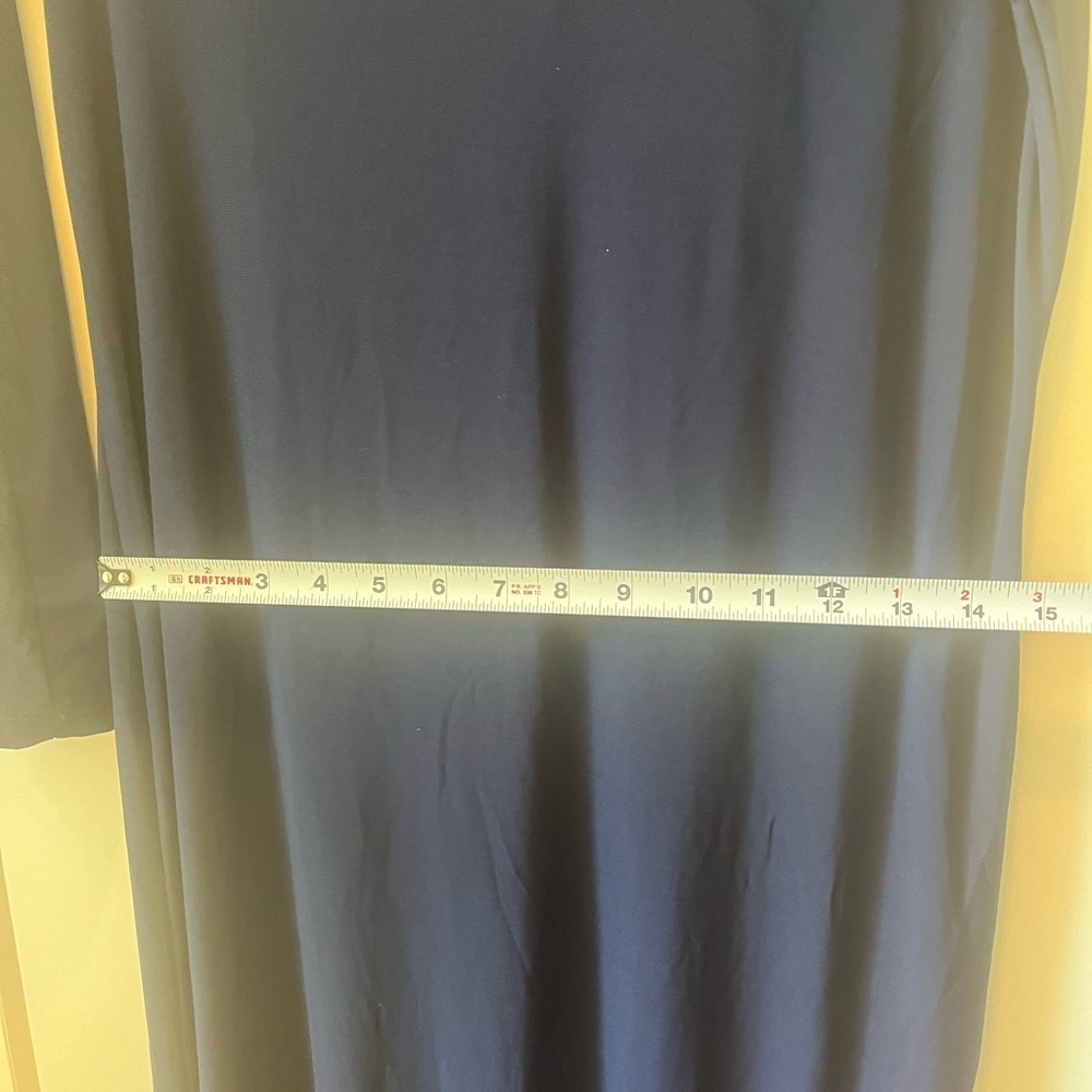 MARINA Navy Blue Long Sleeve Dress - Picture 7 of 10